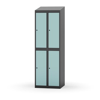 Novis garderobeskab skrå topplade 2:2 B60 cm