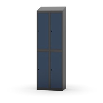 Novis garderobeskab skrå topplade 2:2 B60 cm
