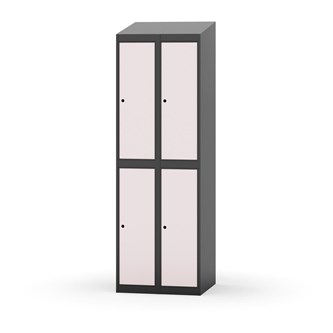 Novis garderobeskab skrå topplade 2:2 B60 cm
