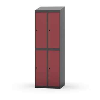 Novis garderobeskab skrå topplade 2:2 B60 cm