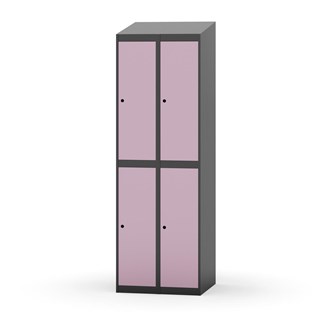Novis garderobeskab skrå topplade 2:2 B60 cm
