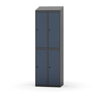 Novis garderobeskab skrå topplade 2:2 B60 cm