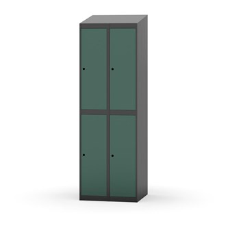 Novis garderobeskab skrå topplade 2:2 B60 cm