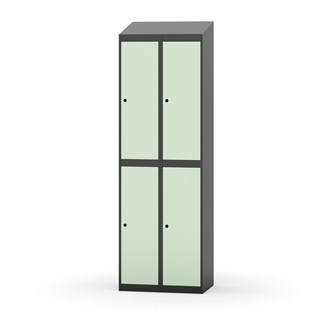 Novis garderobeskab skrå topplade 2:2 B60 cm