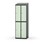 Novis garderobeskab skrå topplade 2:2 B60 cm