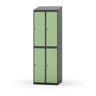 Novis garderobeskab skrå topplade 2:2 B60 cm