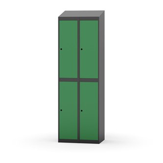 Novis garderobeskab skrå topplade 2:2 B60 cm