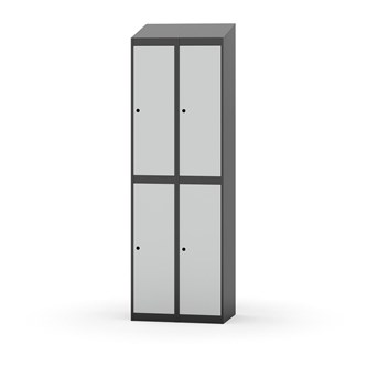 Novis garderobeskab skrå topplade 2:2 B60 cm