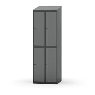 Novis garderobeskab skrå topplade 2:2 B60 cm