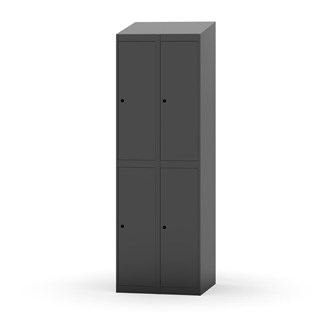 Novis garderobeskab skrå topplade 2:2 B60 cm