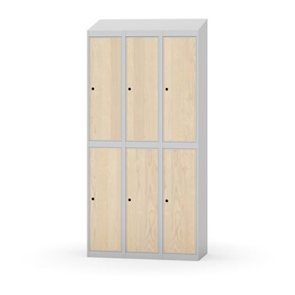 Novis garderobeskab skrå topplade 2:3 B90 cm