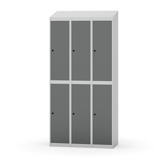 Novis garderobeskab skrå topplade 2:3 B90 cm