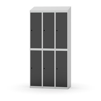 Novis garderobeskab skrå topplade 2:3 B90 cm