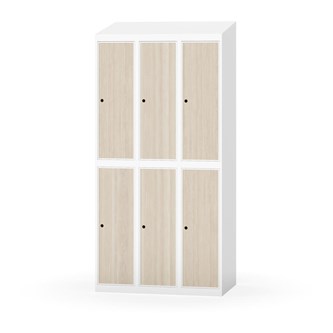 Novis garderobeskab skrå topplade 2:3 B90 cm