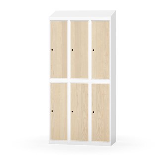 Novis garderobeskab skrå topplade 2:3 B90 cm
