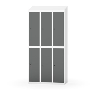 Novis garderobeskab skrå topplade 2:3 B90 cm