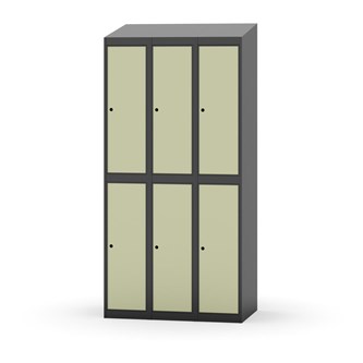 Novis garderobeskab skrå topplade 2:3 B90 cm