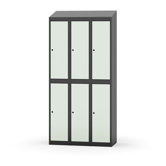 Novis garderobeskab skrå topplade 2:3 B90 cm