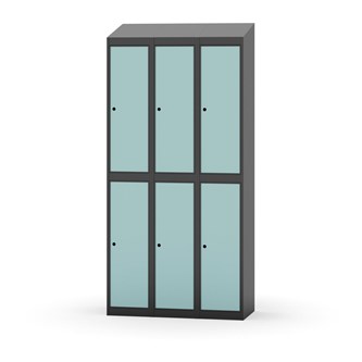 Novis garderobeskab skrå topplade 2:3 B90 cm