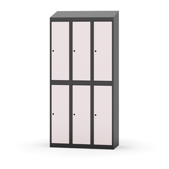Novis garderobeskab skrå topplade 2:3 B90 cm