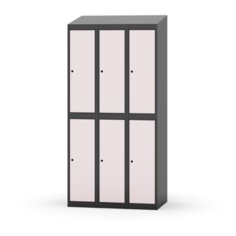 Novis garderobeskab skrå topplade 2:3 B90 cm