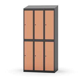 Novis garderobeskab skrå topplade 2:3 B90 cm