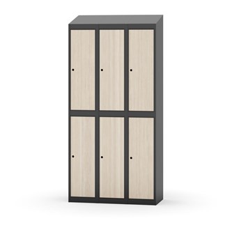 Novis garderobeskab skrå topplade 2:3 B90 cm