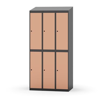 Novis garderobeskab skrå topplade 2:3 B90 cm