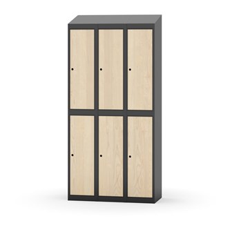 Novis garderobeskab skrå topplade 2:3 B90 cm