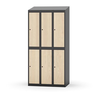 Novis garderobeskab skrå topplade 2:3 B90 cm