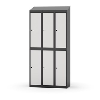 Novis garderobeskab skrå topplade 2:3 B90 cm