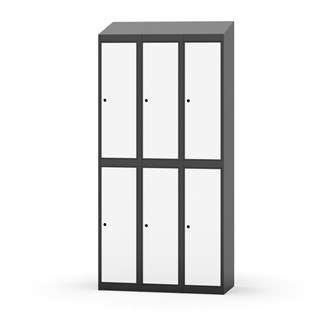 Novis garderobeskab skrå topplade 2:3 B90 cm