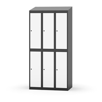 Novis garderobeskab skrå topplade 2:3 B90 cm