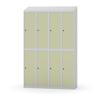 Novis garderobeskab skrå topplade 2:4 B120 cm