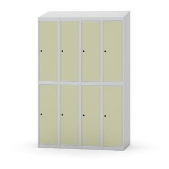 Novis garderobeskab skrå topplade 2:4 B120 cm