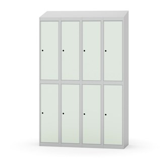 Novis garderobeskab skrå topplade 2:4 B120 cm