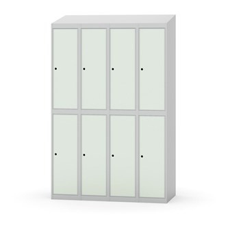 Novis garderobeskab skrå topplade 2:4 B120 cm