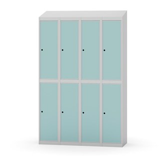 Novis garderobeskab skrå topplade 2:4 B120 cm