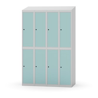 Novis garderobeskab skrå topplade 2:4 B120 cm