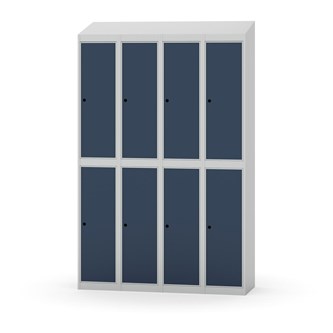 Novis garderobeskab skrå topplade 2:4 B120 cm