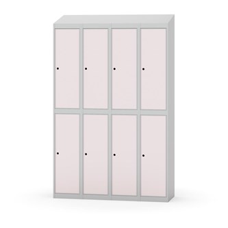 Novis garderobeskab skrå topplade 2:4 B120 cm