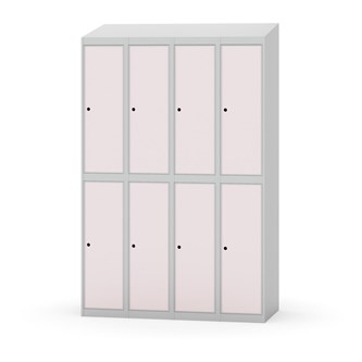 Novis garderobeskab skrå topplade 2:4 B120 cm