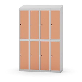 Novis garderobeskab skrå topplade 2:4 B120 cm