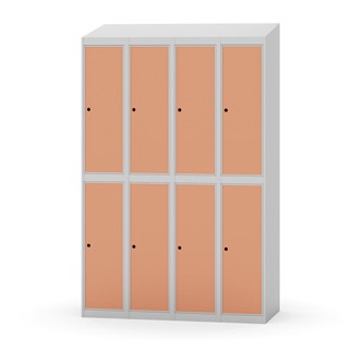 Novis garderobeskab skrå topplade 2:4 B120 cm