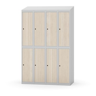Novis garderobeskab skrå topplade 2:4 B120 cm
