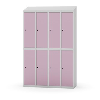 Novis garderobeskab skrå topplade 2:4 B120 cm