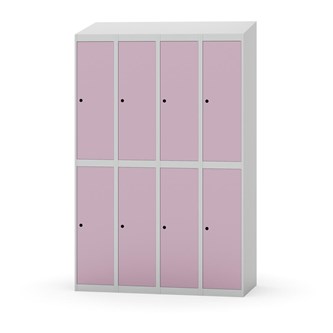 Novis garderobeskab skrå topplade 2:4 B120 cm