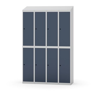 Novis garderobeskab skrå topplade 2:4 B120 cm