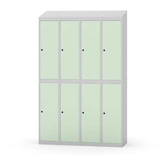 Novis garderobeskab skrå topplade 2:4 B120 cm
