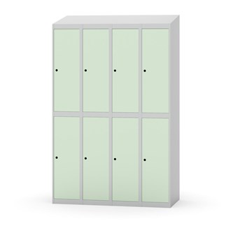 Novis garderobeskab skrå topplade 2:4 B120 cm